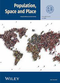 Cover "Population, Space and Place"